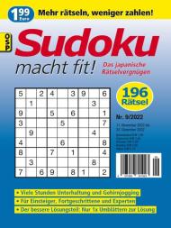 Sudoku macht fit - Nr 9 2022