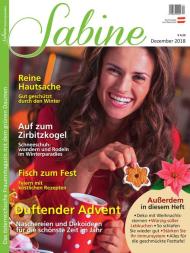SABINE-Magazin - 23 November 2018