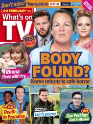 What's on TV - 3 February 2024