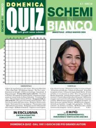 Domenica Quiz Schemi in Bianco - Aprile-Maggio 2024