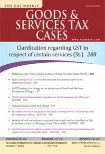Goods & Services Tax Cases - 20 February 2018