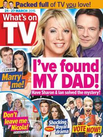 Whats on TV - 21 March 2015