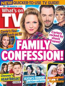 Whats on TV - 14 March 2015