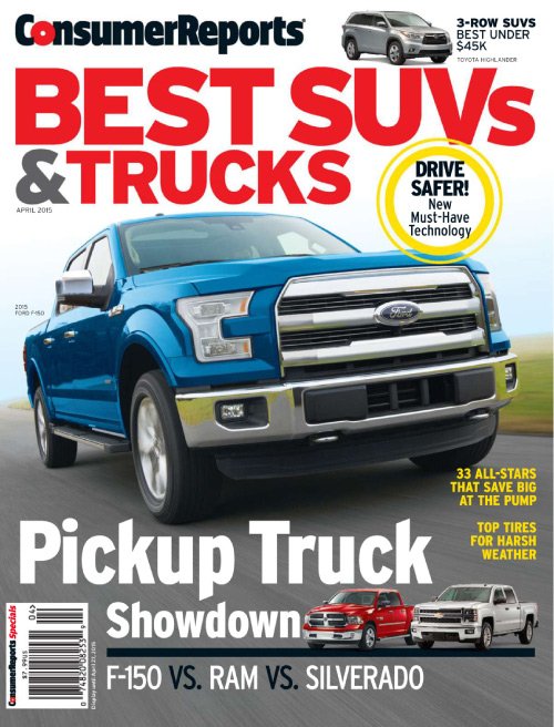 Consumer Reports Best Cars SUVs & Trucks 2015