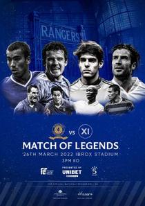 Rangers Sports Club Matchday Programme - Match of Legends - 26 March 2022