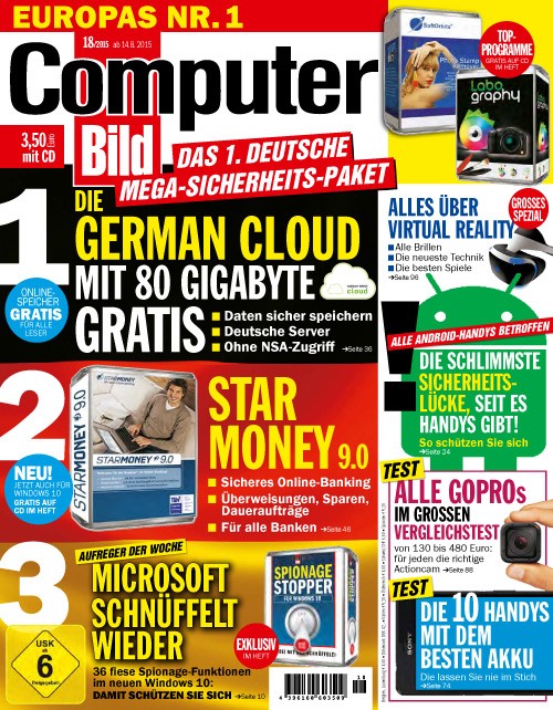 Computer Bild - Nr.18, 14 August 2015