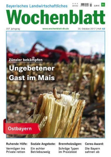 Bayerisches Landwirtschaftliches Wochenblatt Ostbayern — 20 Oktober 2017
